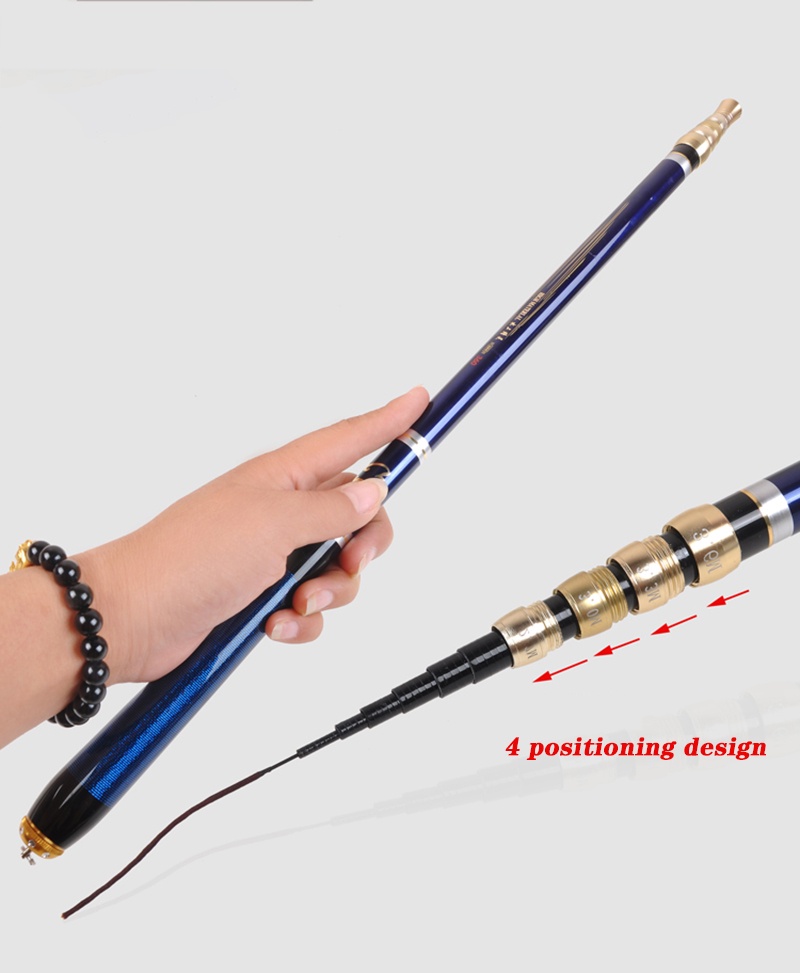 3.6M-6.3M Adjustable Positioning Fishing Rod Telescopic Ultra-Short ...