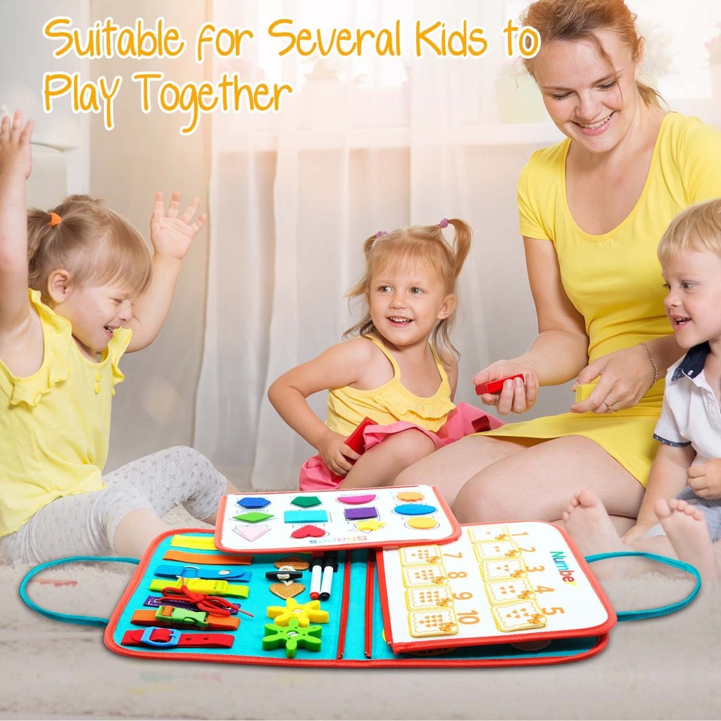 Baby Busy Book Board Toy for Toddler Travel Preschool Early Educational ...