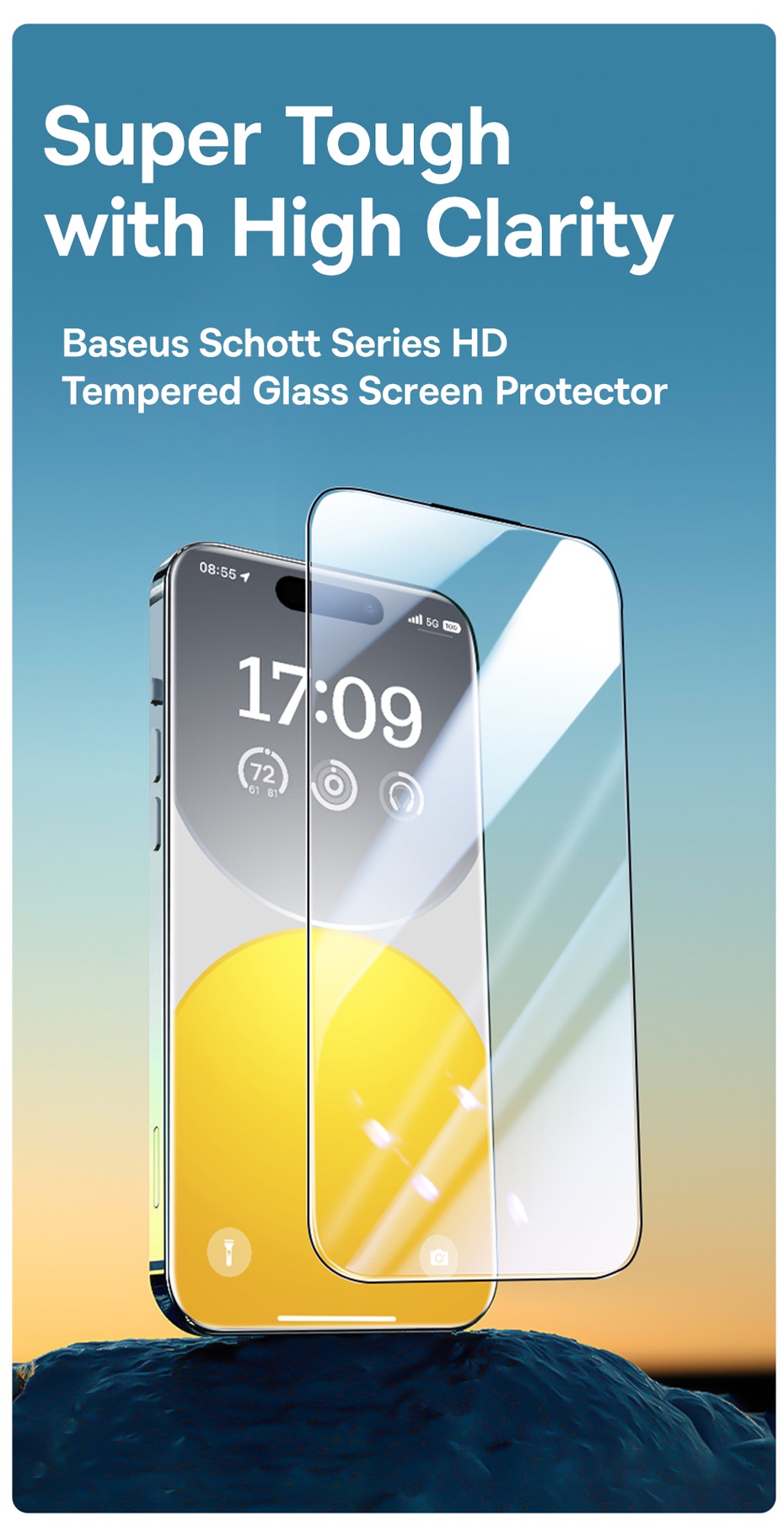 Baseus Full-Coverage Privacy Protection Tempered Glass Screen Protector ...