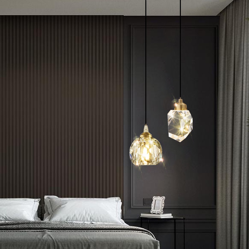 New Luxury Bedroom Bedside Pendant Light Modern Minimalist Celebrity Creative Art