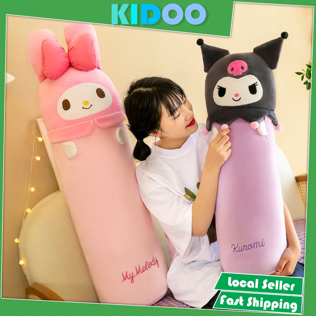 KIDOO Ready Stock Cute Kuromi Melody Long Pillow Sleeping Legs On Bed ...
