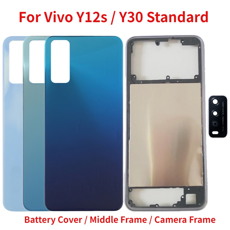 New Back Cover For BBK Vivo Y12s Y30 Standard Battery Cover Rear