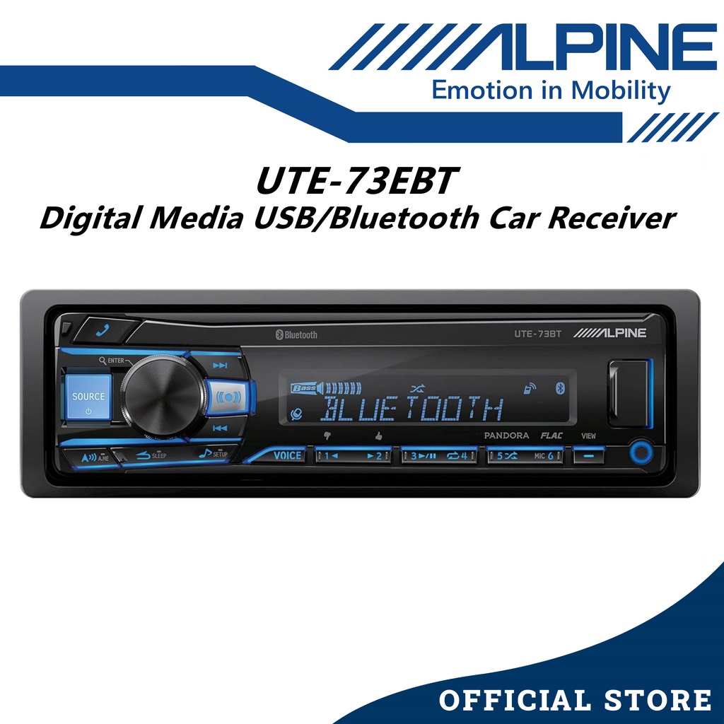 Alpine Digital Media Advanced USB / Bluetooth Car Player Receiver AUX ...