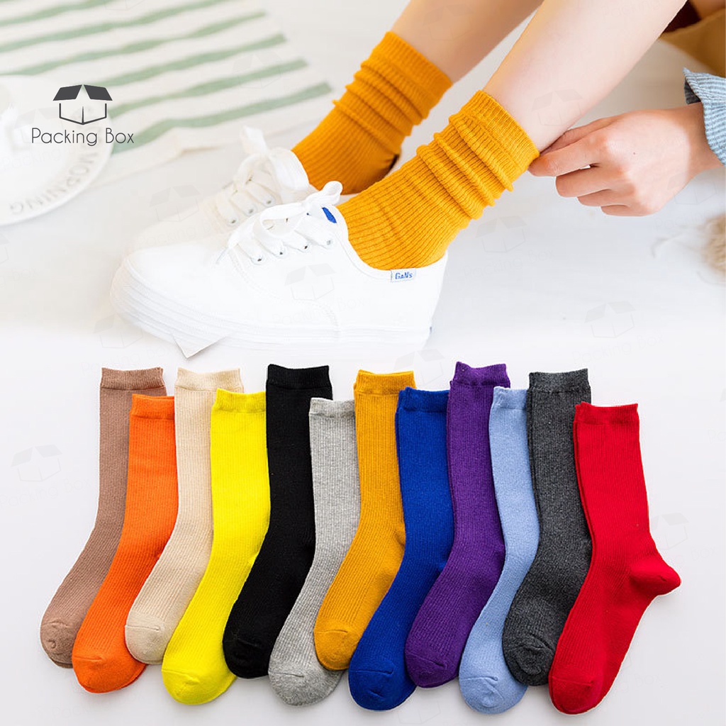PKB Long socks women's tube socks college style spring summer tide ...