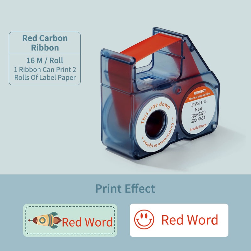 NIIMBOT N1 Ribbon for Thermal Transfer Label Printers – Color Resin ...