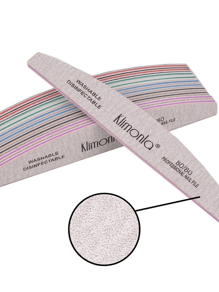 Nail Shaping Tools Half Moon Nail File, Buffing Sanding Strip, Nail ...