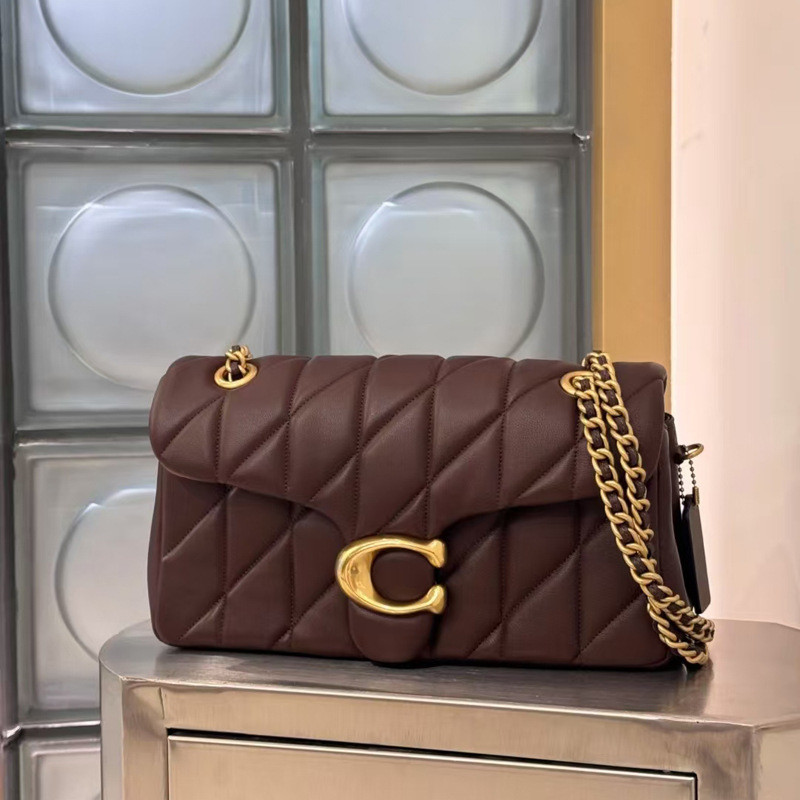Coach tabby Diamond Chain Quilted Bacchus Small Square Bagfrench ...