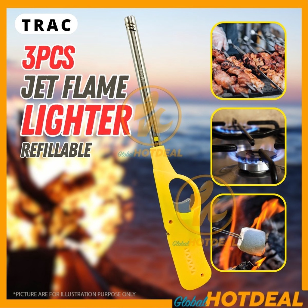 TRAC Refillable Lighter Gas Lighter Pemetik Api Dapur Gas Utility ...