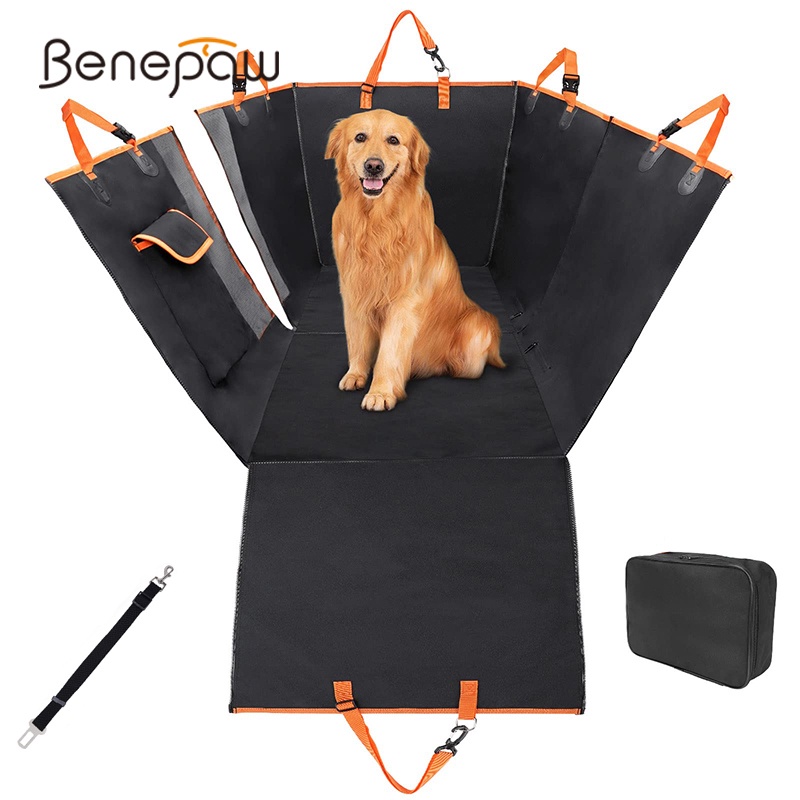 winvin Car Rear Back Seat Cover Dog Mat Blanket Hammock Pup Travel Pad  Protector,Durable,Universal Fit Pet Protectors for Cars, Trucks, SUV,  Underside