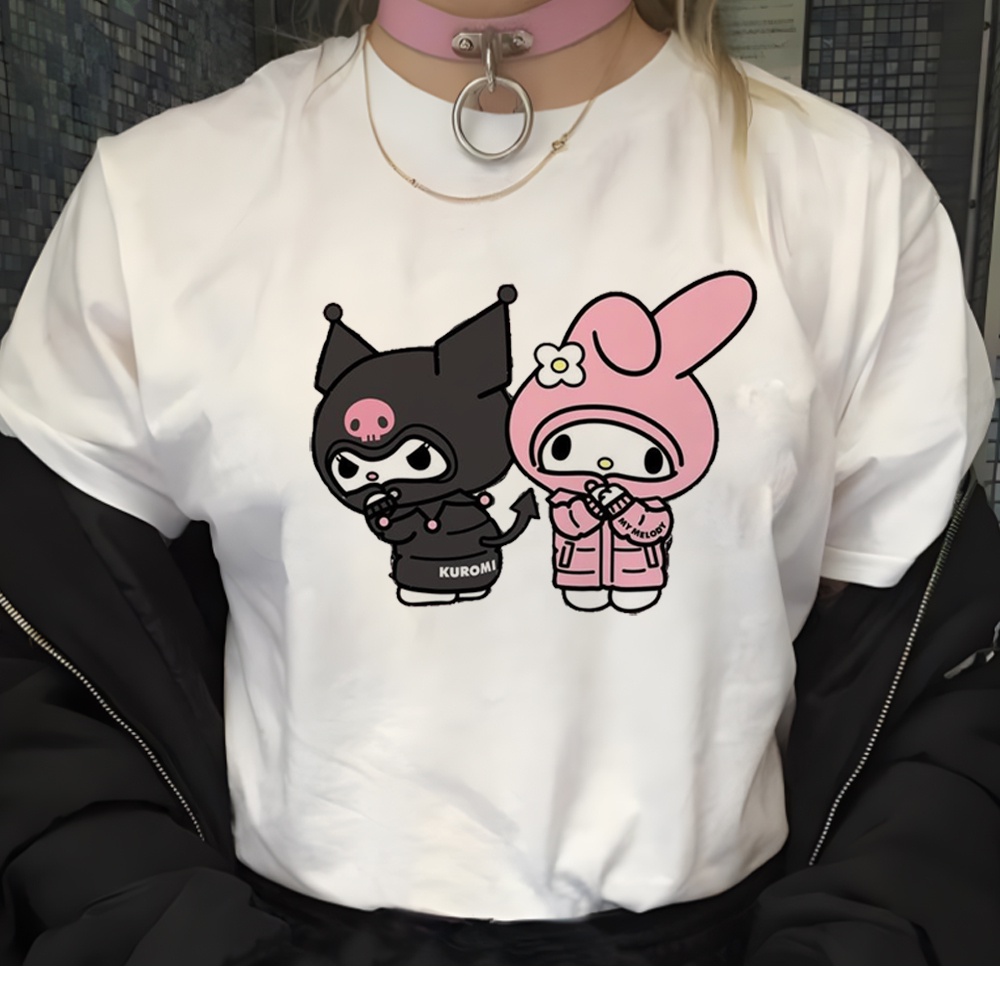 Kuromi tshirt women harajuku comic anime tshirt female designer anime ...