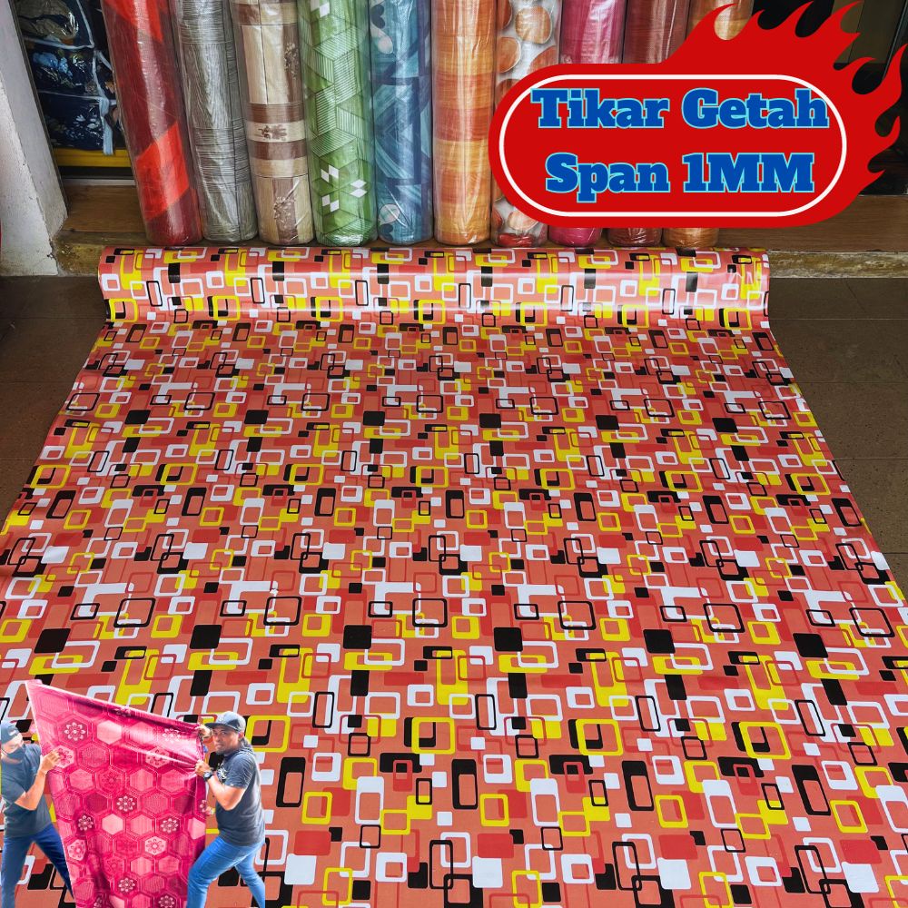 Tikar Getah Span 1 Gulung 18 Meter x 1.83 Meter (Siri 8) Kalis Air dan ...