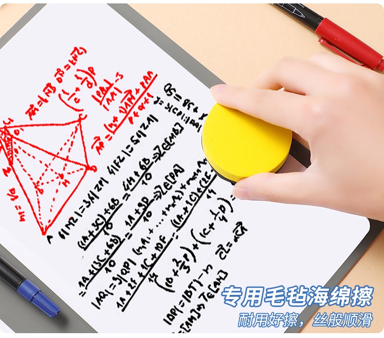 A5 Whiteboard Notebook Writing Pad Kids Draft Book Erasable Note Board ...