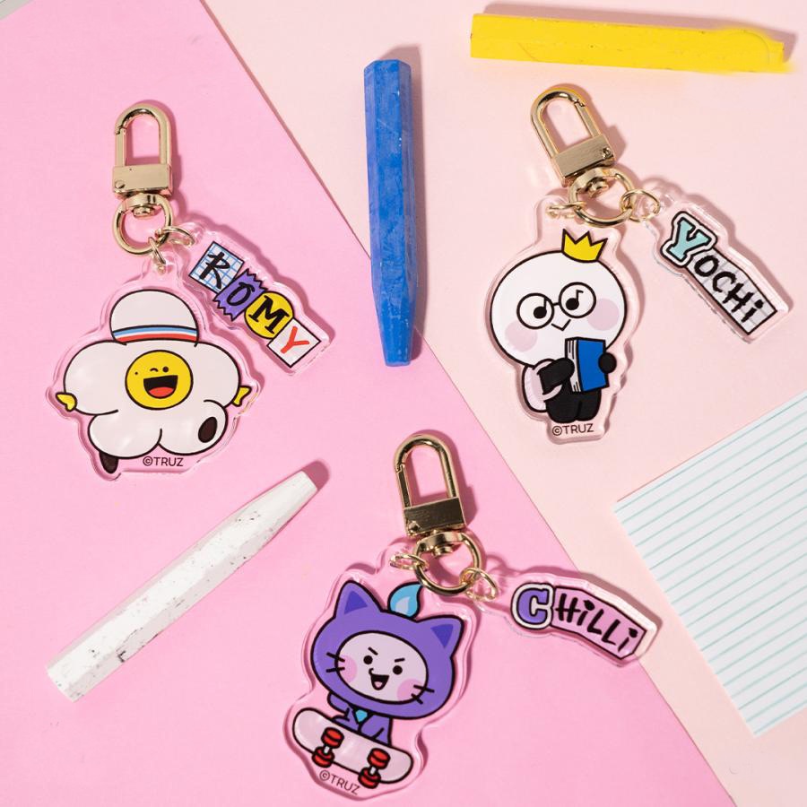 Kpop Idol TREASURE Cute Cartoon Characters TRUZ Keychains Acrylic ...