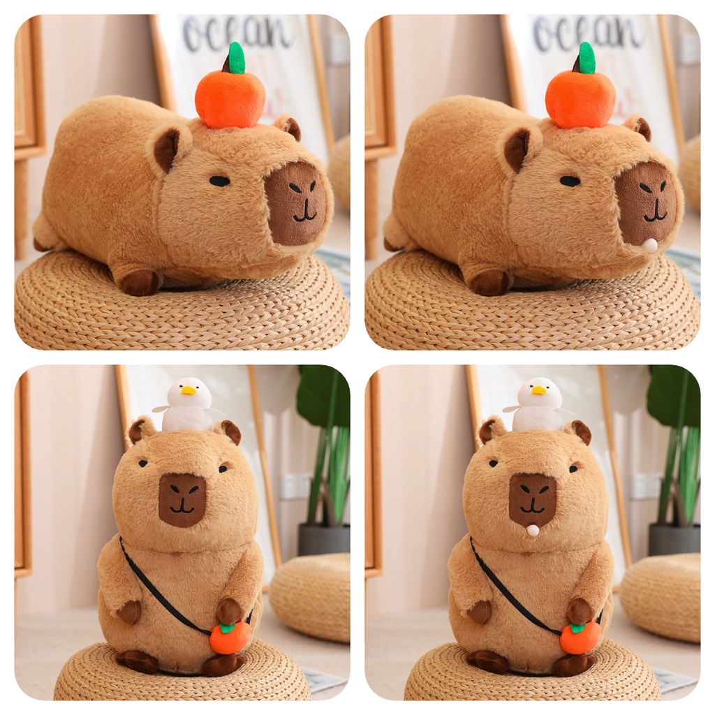 Capybara Plushie Toy Adorable And Cute Water Rodent Stuffie Available ...