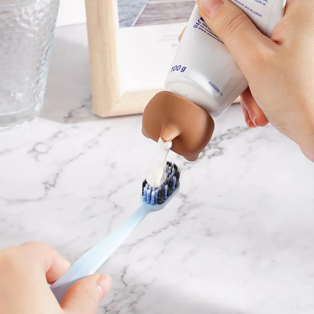 Silicone Dog Butt Toothpaste Topper Funny Toothpaste Dispenser Pooping ...