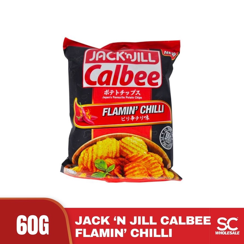 Jack ‘n Jill Calbee Potato Chips Flamin’ Chilli 60g | Shopee Malaysia