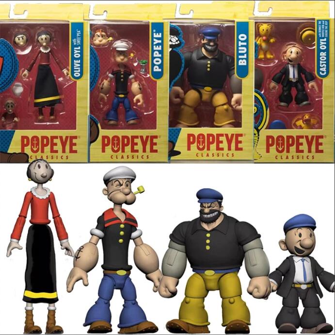 Popeye Classics Bluto Articulated Figure Model Toys | Shopee Malaysia