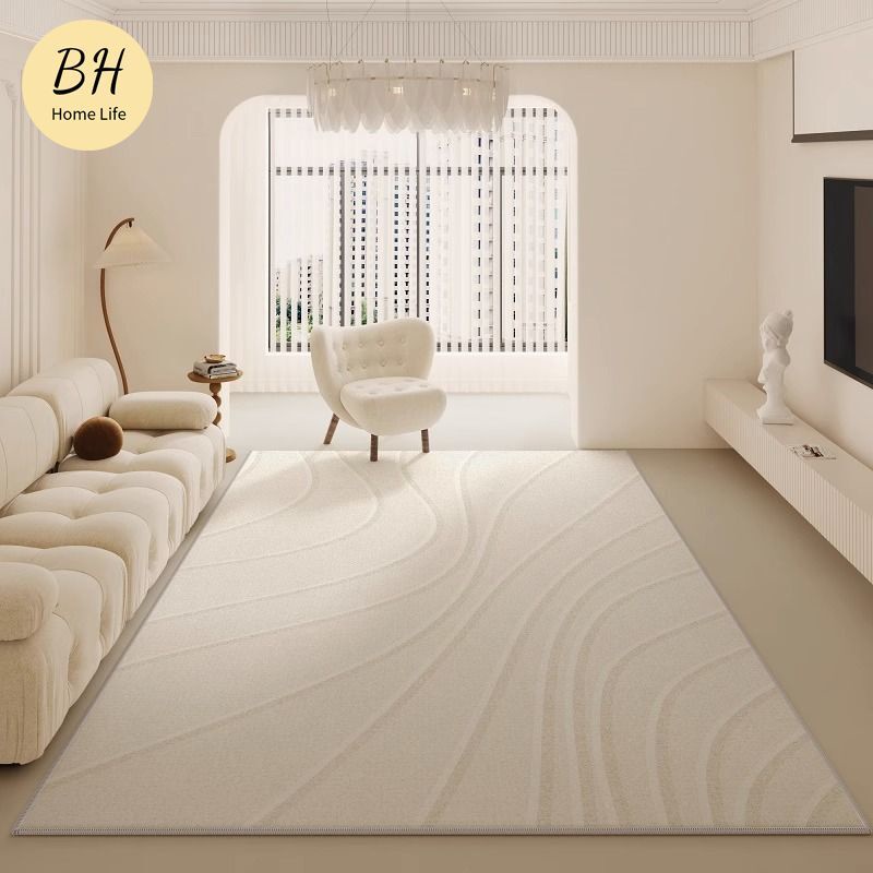 [BH]Creamy Bulu Karpet Murah Ruang Tamu Bilik Tidur Fluffy Carpet ...