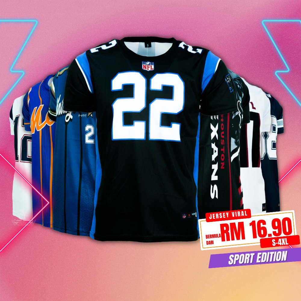 CY 2380 S 4XL Plus Size New jerseys Jersey Shirt Baju Baseball Hockey Baju Jersi Besar Full Print Jersey 200gsm Shopee Malaysia