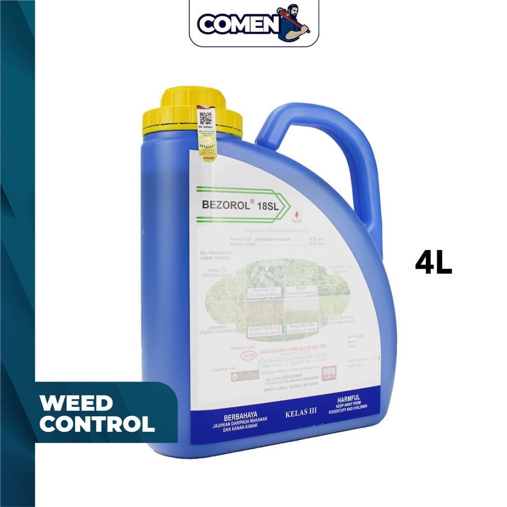 ACM Bezorol 18SL 4 Liter Glufosinate Ammonium 18 Herbicide Weed Grass