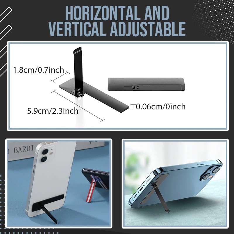 Invisible Folding Stand Metal Folding Phone Holder Alloy Invisible Back ...