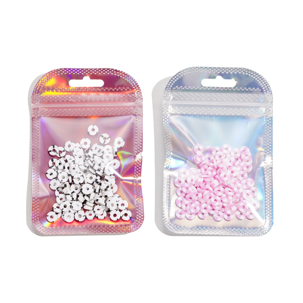 St.kunkka 20pcs Laser Colorful Plastic Bag Jewelry Packaging Bag