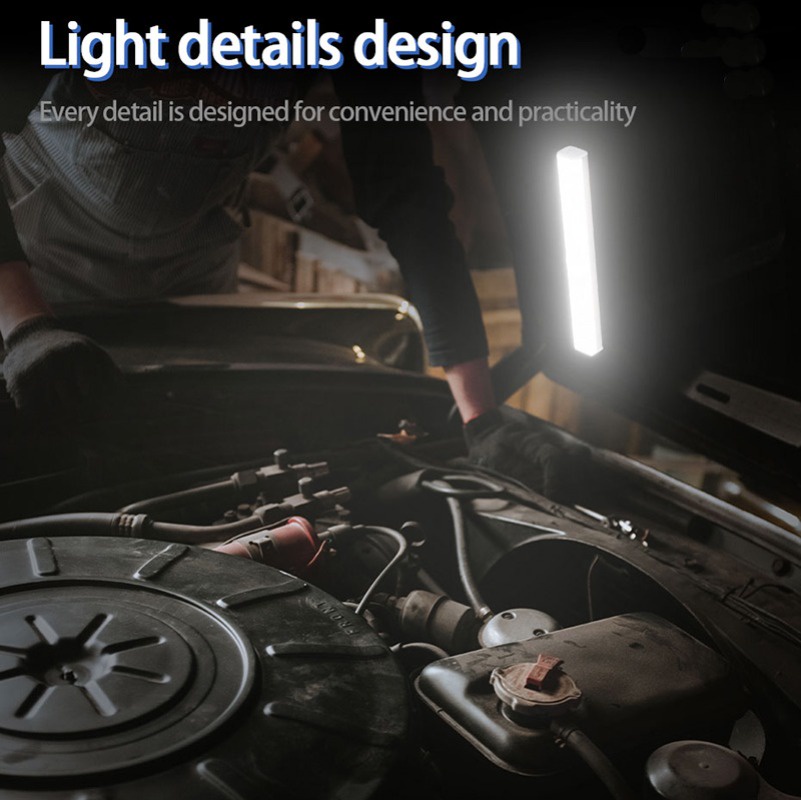 White & Warm Light Floodlight / Car Rear Trunk Induction Light ...