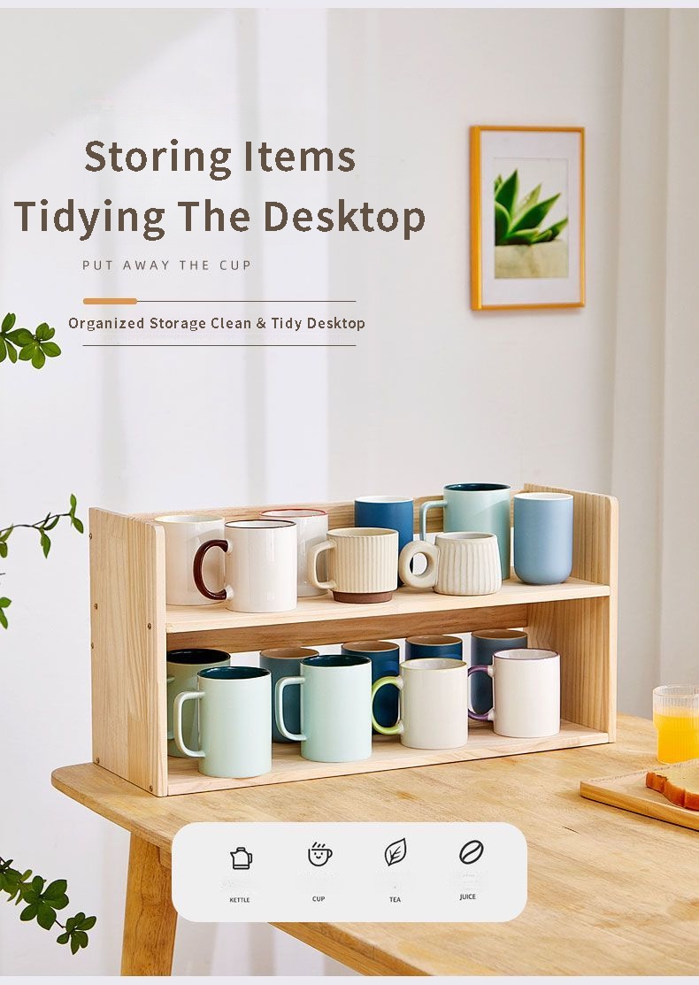 Ready Stock Rak Meja Wood Table Display Rack Shelf Desk Organizer ...