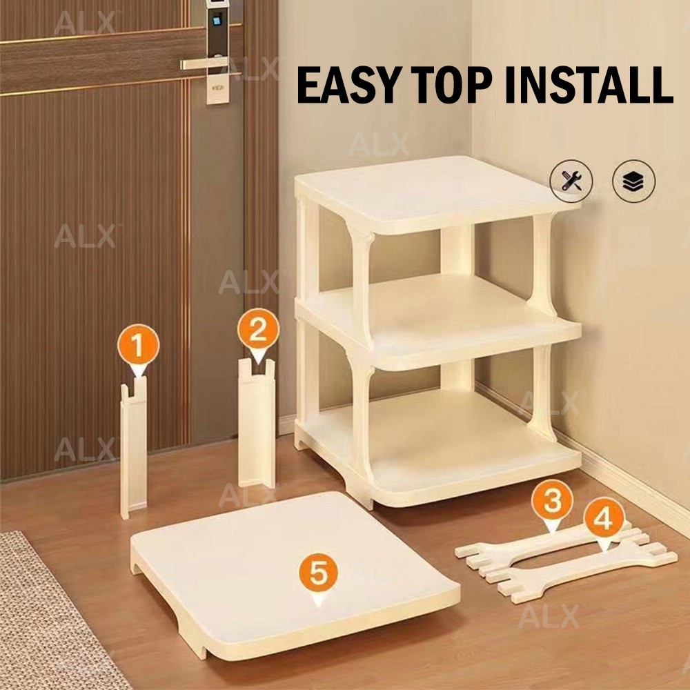 ALX Multi-Layer Shoe Rack Tier Shelves Space Saving Narrow Shoe Storage ...