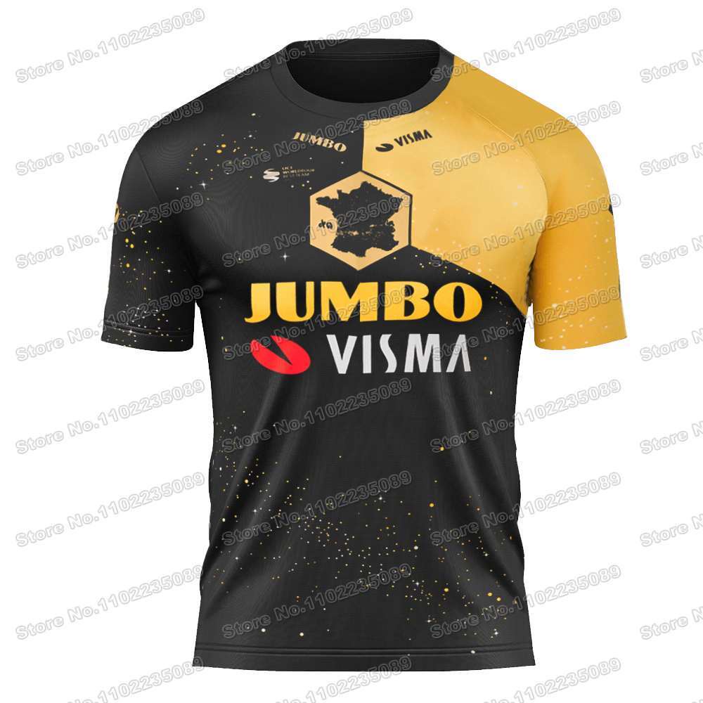 2023 Team Jumbo Visma TDF Cycling Clothes T Shirt Outdoor Technical ...