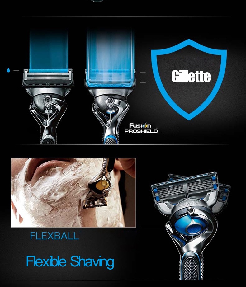 Gillette Fusion 5 ProShield Chill Razor Blade Men's Shaving Razor 5 ...