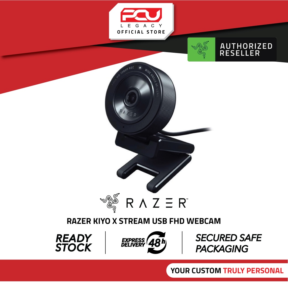 RAZER KIYO X - FULL HD USB WEBCAM (720P 60FPS/1080P 30FPS, 82° FIELD OF ...