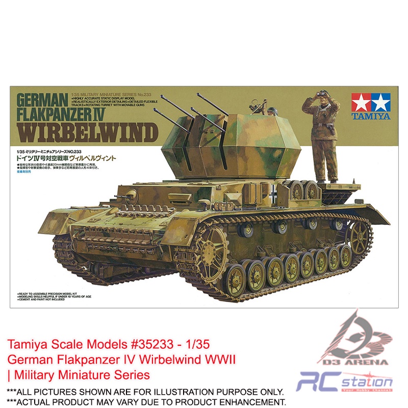 Maquette TAMIYA 1/35 – Flakpanzer IV Wirbelwind – Ref 85 – Neuf