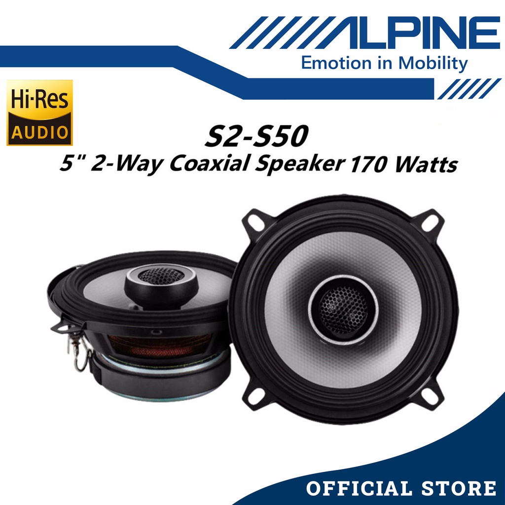 2個セット Bomber BBR 5 コアキシャル カースピーカー （13cm） 【公式