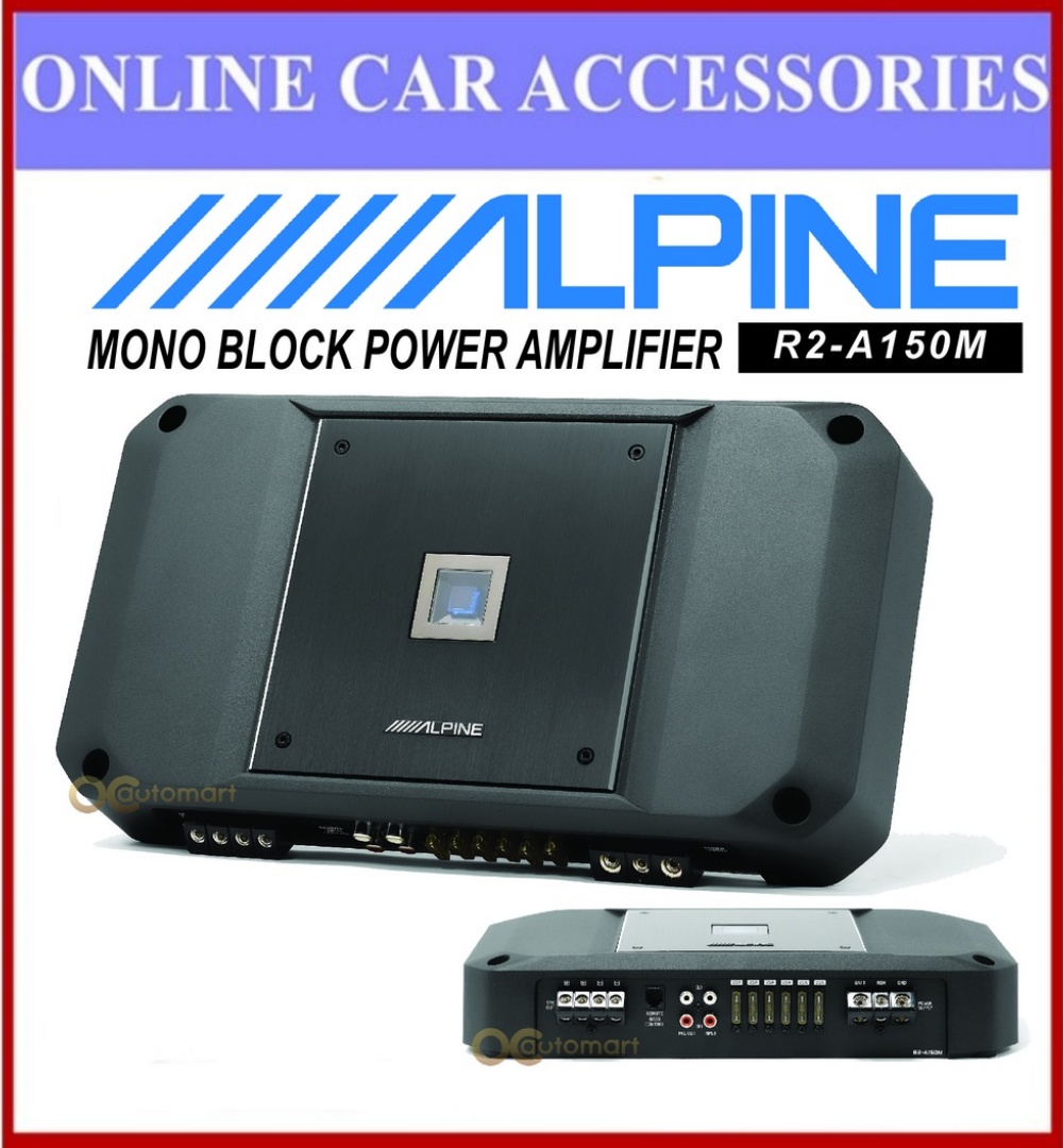 Alpine R2A150M 1500W RMS RSeries Class D Monoblock Amplifier Shopee
