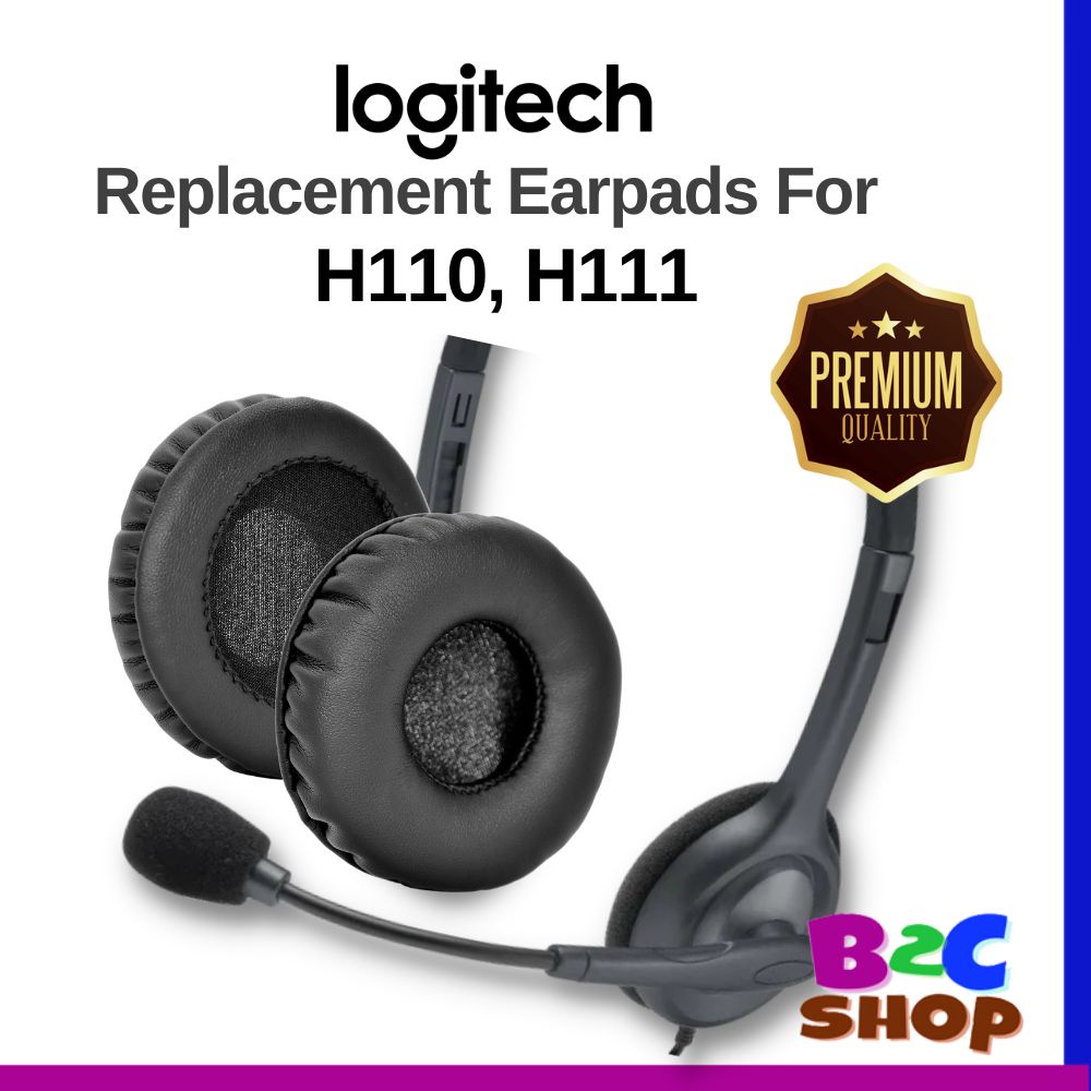 🔥𝗥𝗘𝗔𝗗𝗬 𝗦𝗧𝗢𝗖𝗞🔥 1 Pair Logitech H110 / H111 Headset Replacement Earpad