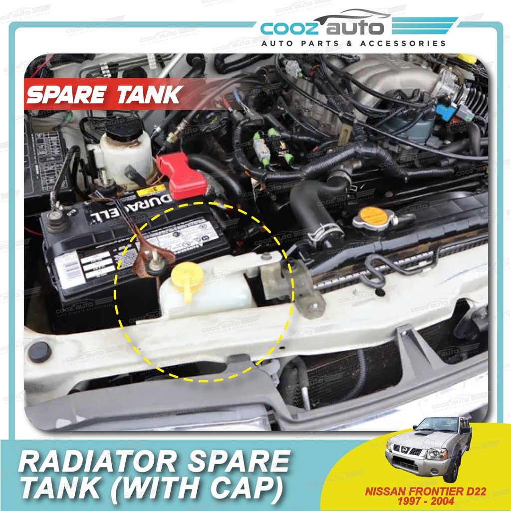 Nissan Frontier D22 1997 - 2004 Radiator Water Spare Tank Second Bottle ...