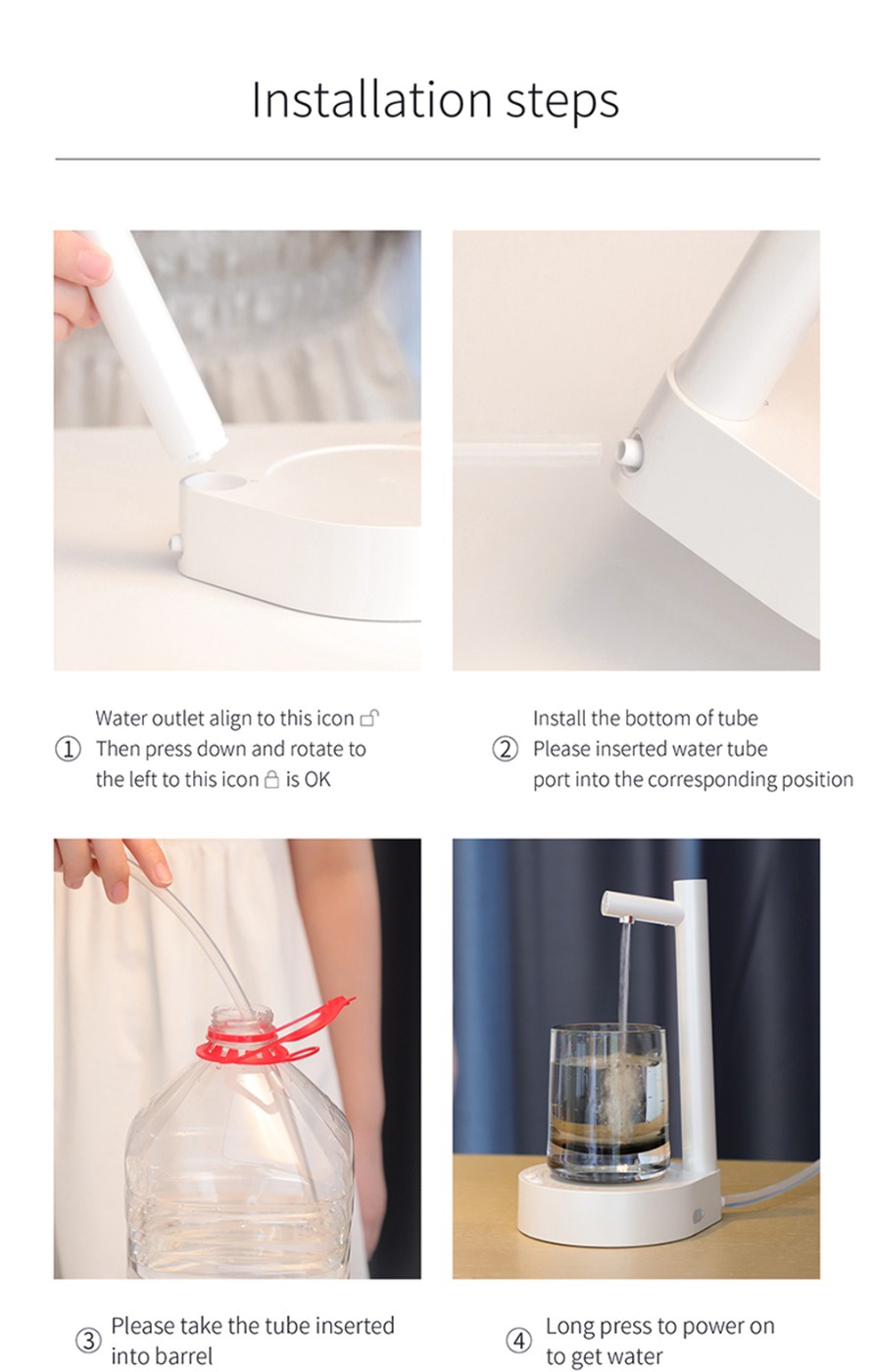 thumbnail image 2 of Desk Dispenser Electric Water Gallon Automatic Water Bottle Dispenser 2 of 11