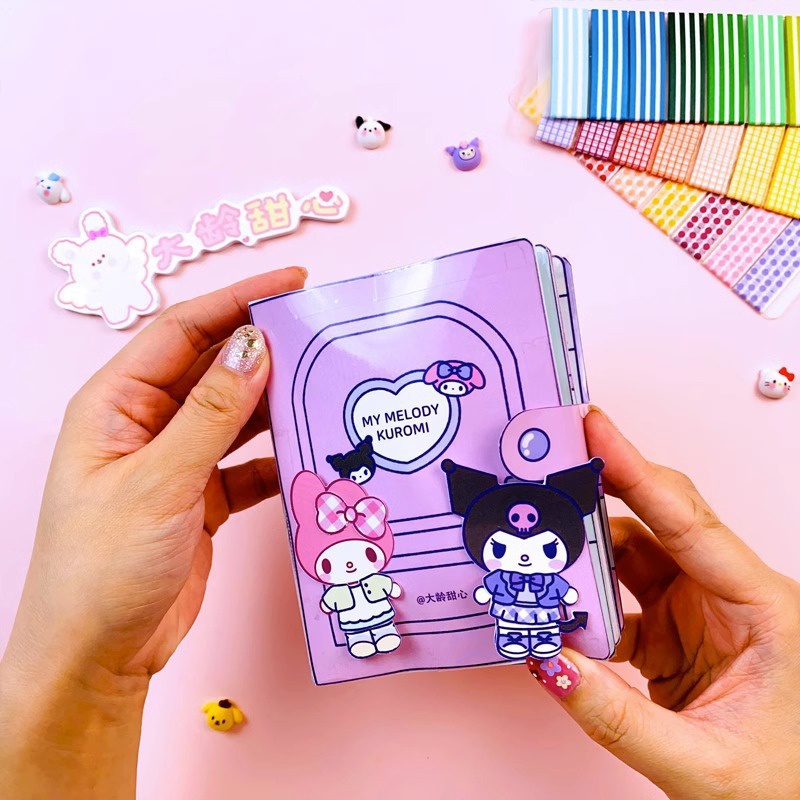 Diy Quiet Book Educational Kuromi Homemade Book cinnamorll Quiet Book ...