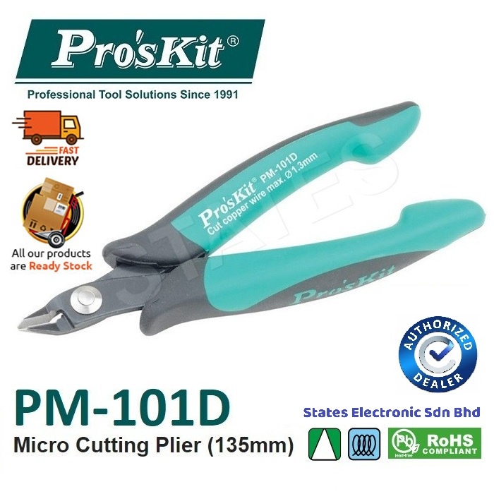 Pro'sKit PM-101D Micro Cutting Plier - 135mm (Taiwan) | Shopee Malaysia