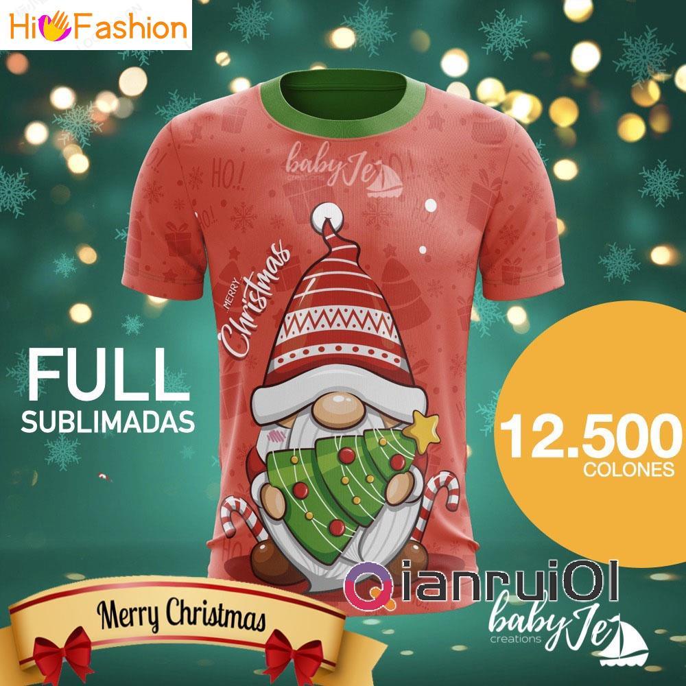 Hi_Fashion 2024 NEW Merry Christmas polo Collar Jersey CHRISTMAS Baju