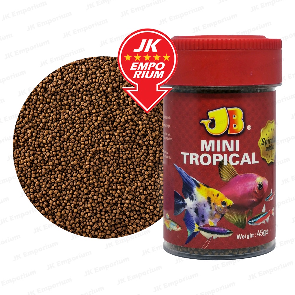 JB Mini Tropical Fish Food With Spirulina For Rapid Growth Colour ...