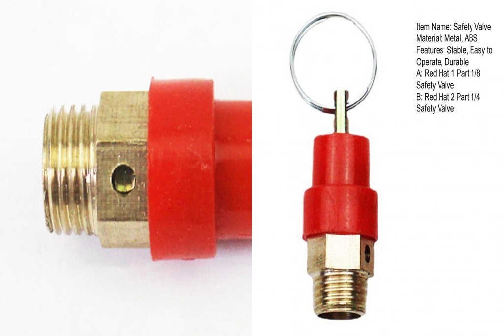 Air Compressor Safety Valve Male Thread Pull Ring Air Compressor ...