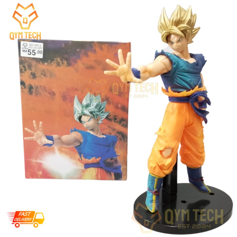 Super Saiyan Dragon Ball Z Goku Action Figure Shopee Malaysia