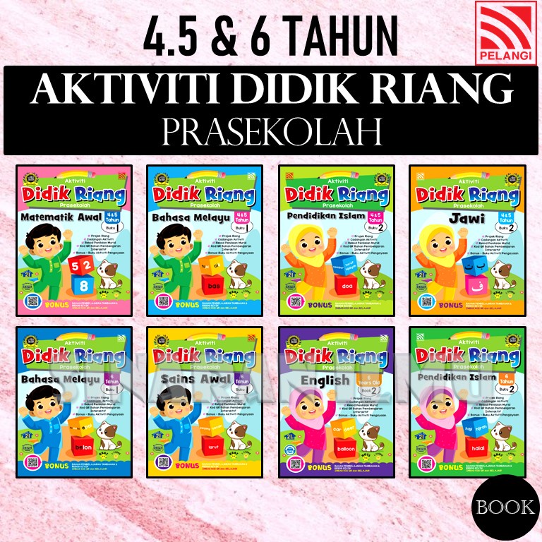 (SI)AKTIVITI DIDIK RIANG PRASEKOLAH 4.5 & 6 TAHUN (BONUS - BUKU AKTIVIT ...