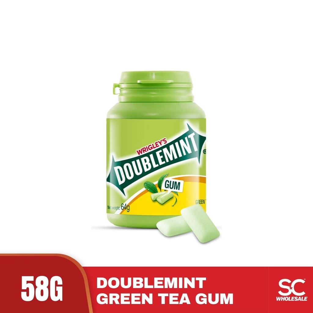 Doublemint Pellet Green Tea Chewing Gum Bottle 58g Shopee Malaysia