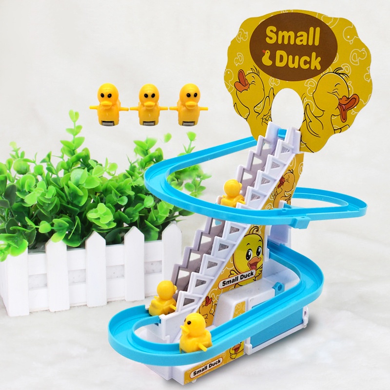 Jouet Canard Qui Monte Les Escaliers – Piste électrique Avec Lumières LED Et Musique, éducatif Pour Enfants Dès 3 Ans