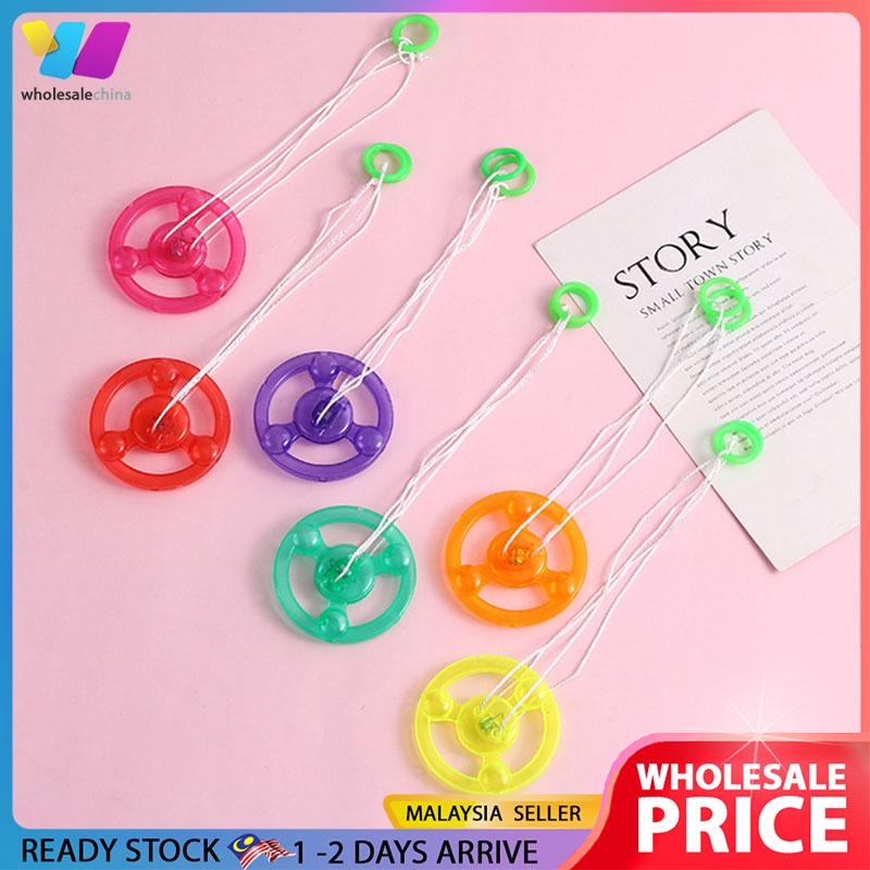 WHOLESALE | Hand Pull Luminous LED Light Up Flashing Spinning Rope ...