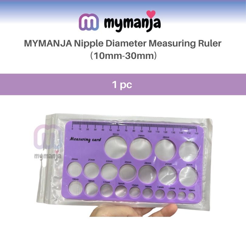 MYMANJA Nipple Ruler Nipple Caliper Nipple Diameter Measuring Tool ...