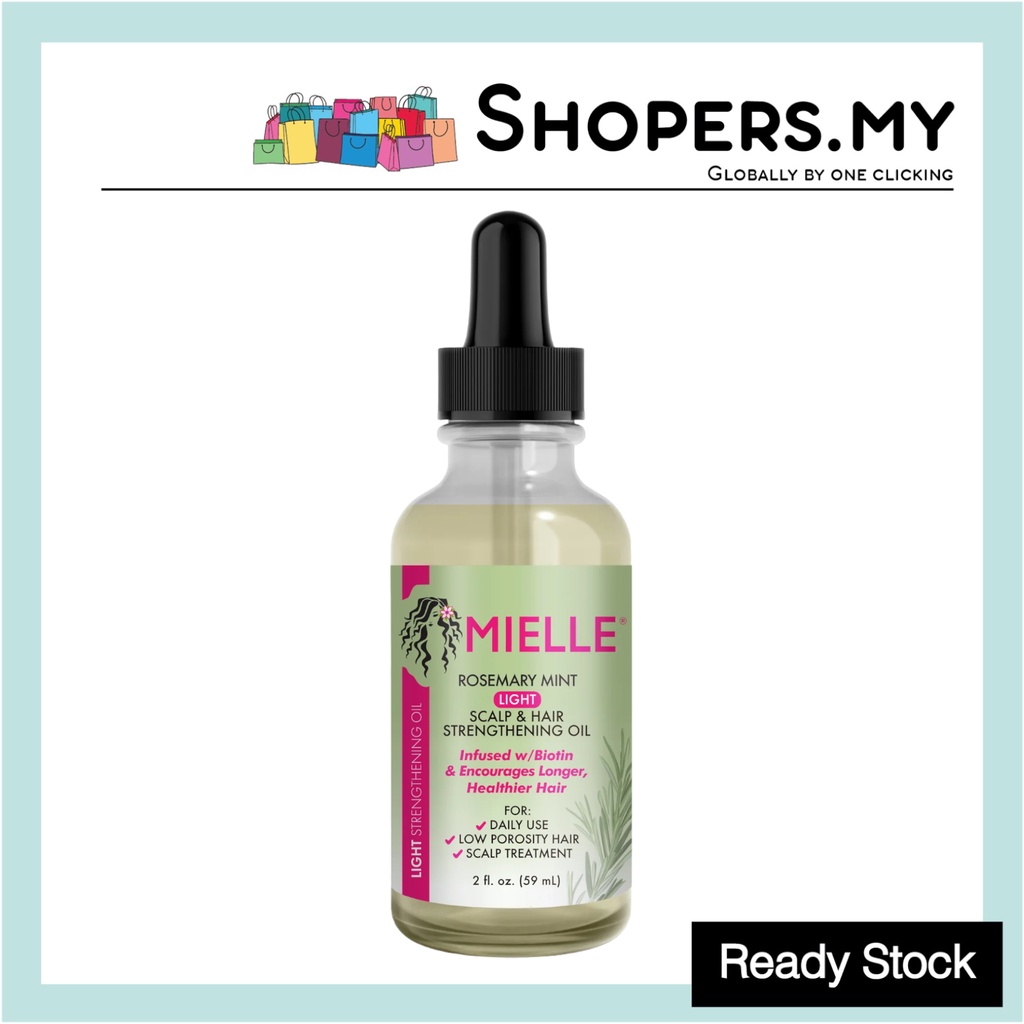 Mielle Organics Rosemary Mint Light Scalp And Hair Strengthening Oil 59ml Shopee Malaysia 0529